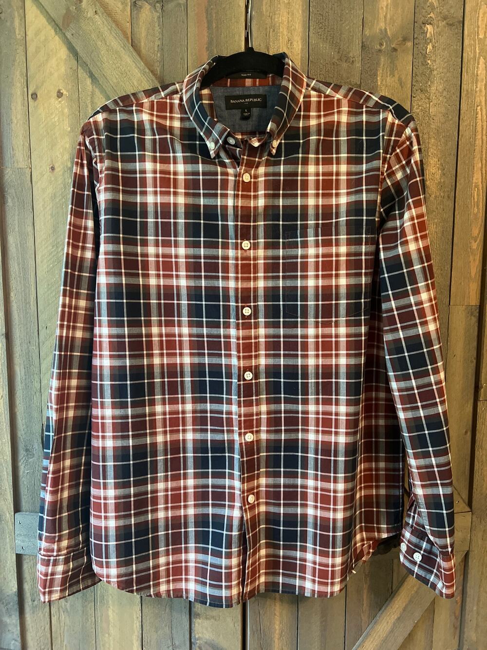 Banana Republic Men's Plaid Button Down